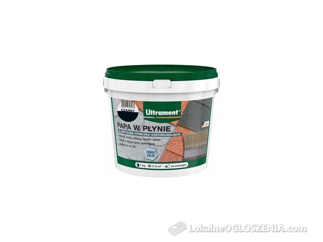 Ultrament papa w płynie czarna , 7 kg.