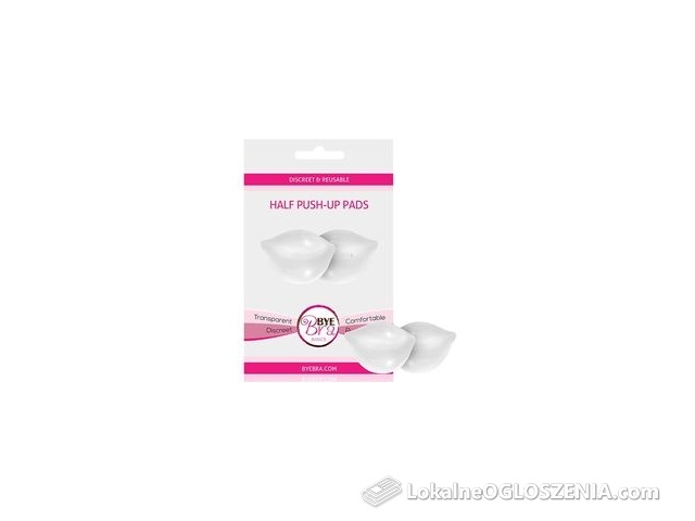 Wkładki żelowe typu push-up - Bye Bra Half Push-Up Pads Clear