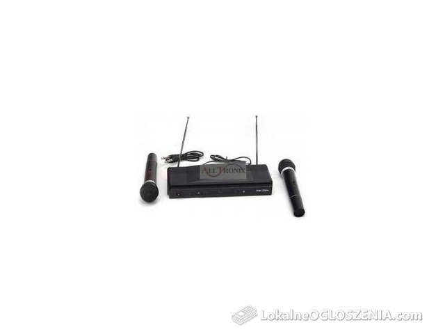 APT Zestaw Karaoke stacja + 2 bezprzewodowe mikrofony AG100