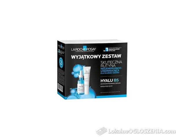 LA ROCHE-POSAY HYALU B5 ZESTAW Skoncentrowane serum przeciwzmarszczkowe 30 ml + Krem pod oczy 15 ml