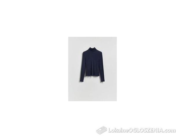 Reserved - Longsleeve z wiskozą - granatowy