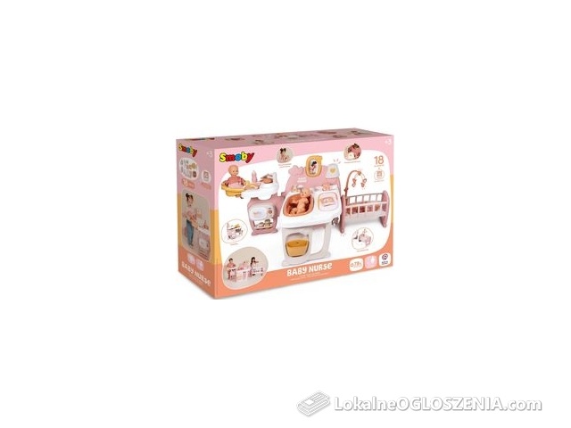 Smoby Baby Nurse  Kącik Opiekunki Dla Lalki 42Cm Domek + Akcesoria 220394