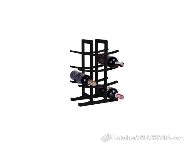 Stojak na wino bambusowy Todgar czarny