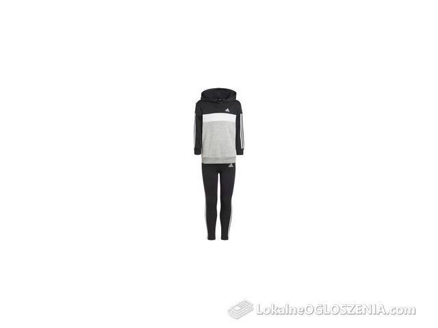 Dziecięcy Dres Adidas LG 3S Tib FL TS Ij6327 – Czarny