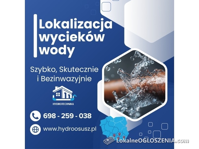 Wykrywanie przecieków wody na instalacji wodnej