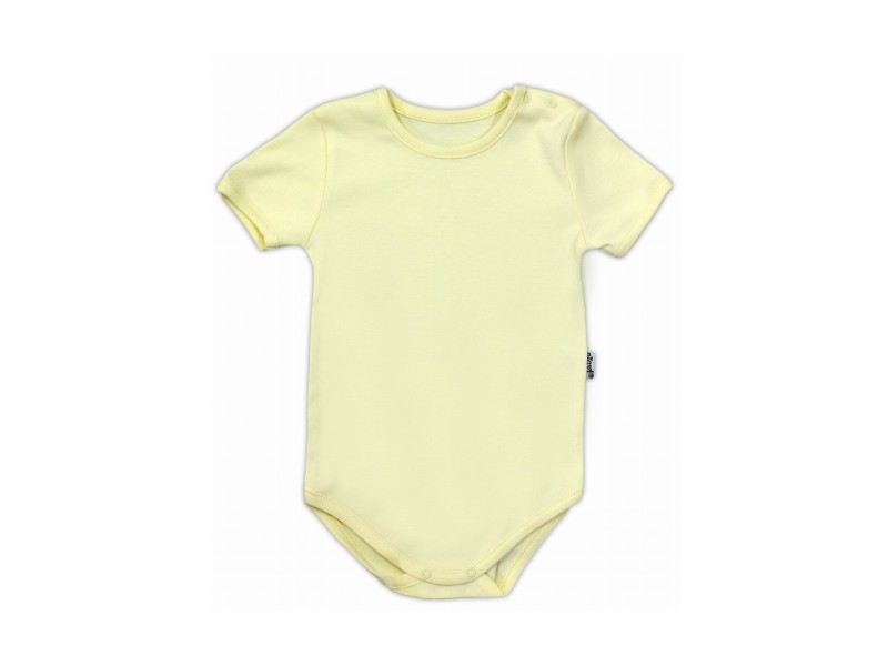 Body z krótkim rękawem żółte