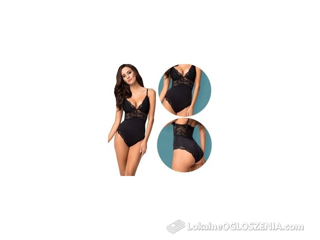 Love 810-TED-1 Body z koronką *s/m* czerń