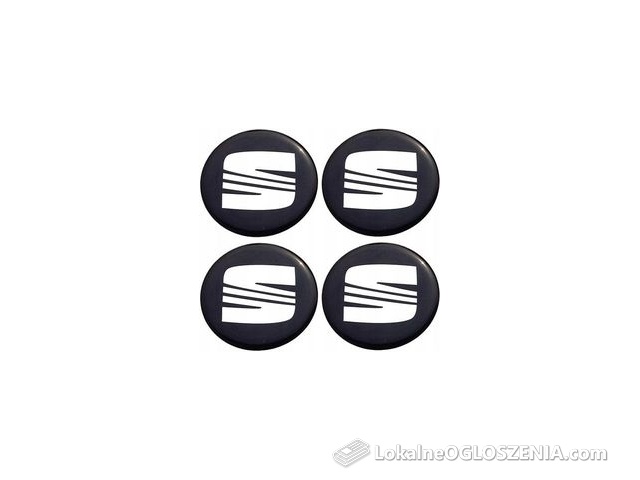 Seat Naklejki Znaczki Felgi Dekielki Kolpaki 55mm