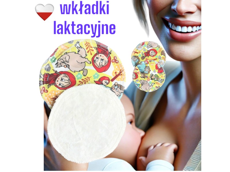 WKŁADKI LAKTACYJNE PUL bambus - CZERWONY KAPTUREK