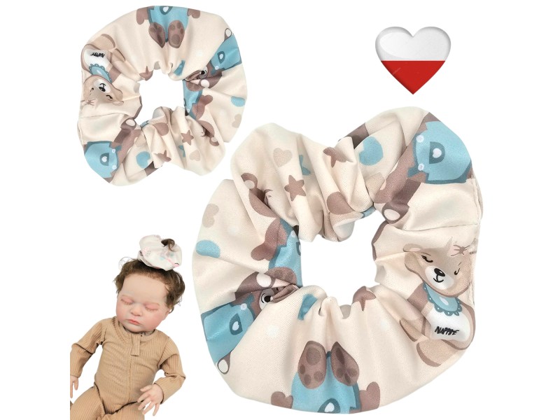 Gumka do włosów - MISIE MIĘTOWE mini