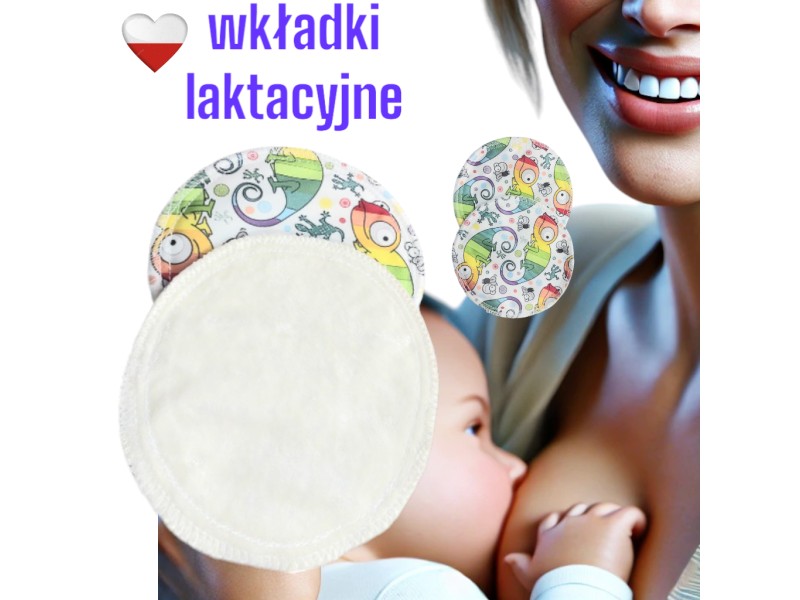 WKŁADKI LAKTACYJNE PUL bambus - KAMELEONY
