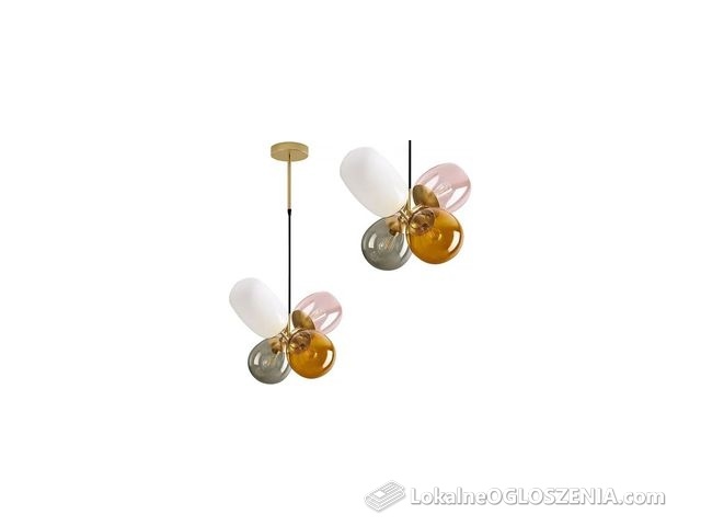 Lampa Sufitowa Wisząca Szklana APP436-4C Multicolor
