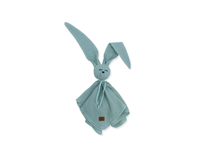 Przytulanka muślin króliczek miętowy
