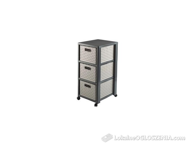 Rotho Country Regał Z Koszykami Antracyt Cappucino 1165407422