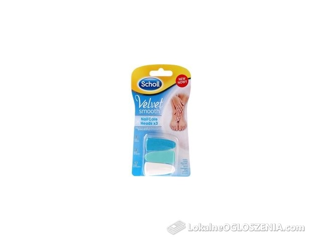Scholl Velvet Smooth 3 wymienne nasadki do elektronicznego systemu do pielęgnacji paznokci
