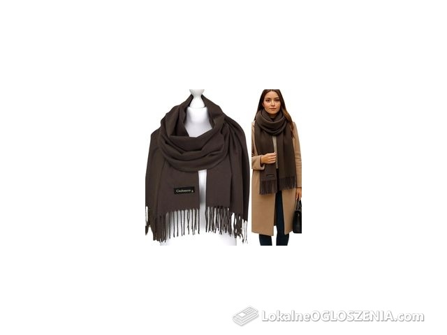 Ciepły Kaszmirowy w dotyku Szal Z Wełną damski gładki szalik Klasyk