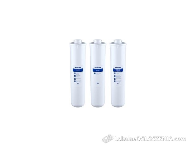 Aquaphor Zestaw wkładów K3, KH/K4, K7 do Kryształ H Zmiękczający