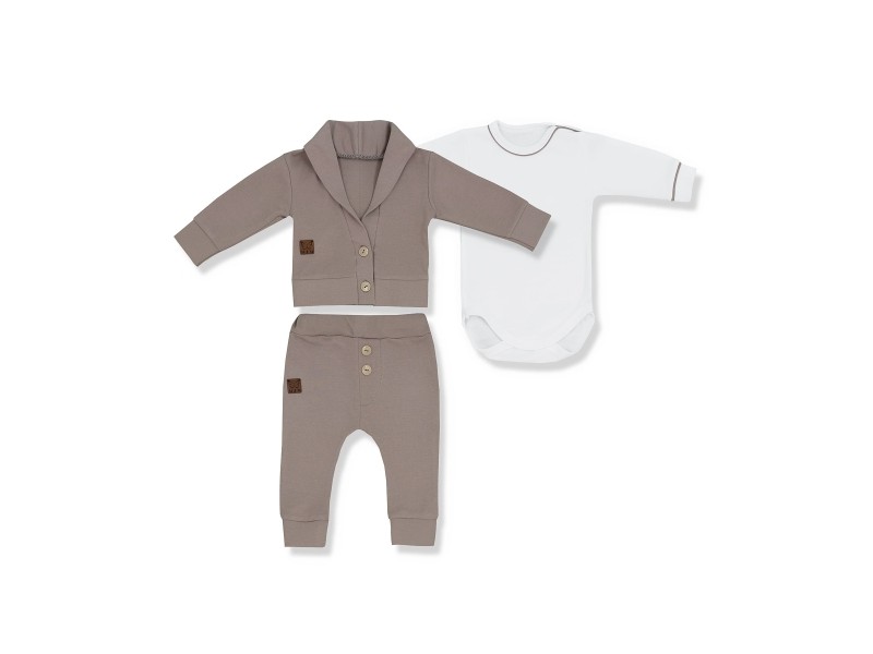 KOMPLET DLA CHŁOPCA KOLEKCJA MJM CAPPUCCINO