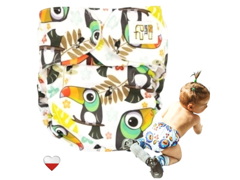 KIESZONKA MIKROPOLAR - TUKANY pomarańczowe napy