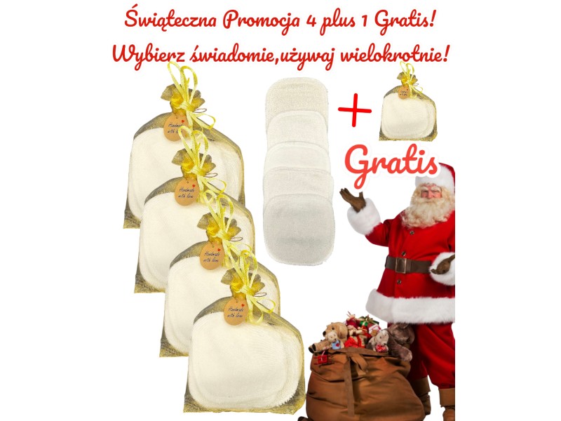 Zestaw 25 Płatków Kosmetycznych Bambusowych