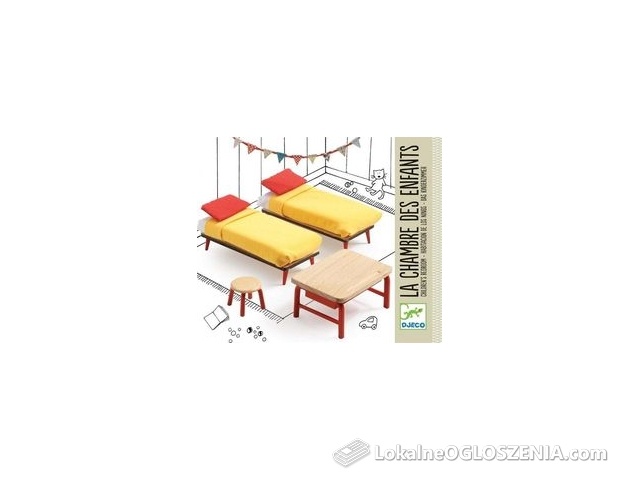 Djeco Drewniane Mebelki Dla Lalek Sypialnia  (Dj07826)