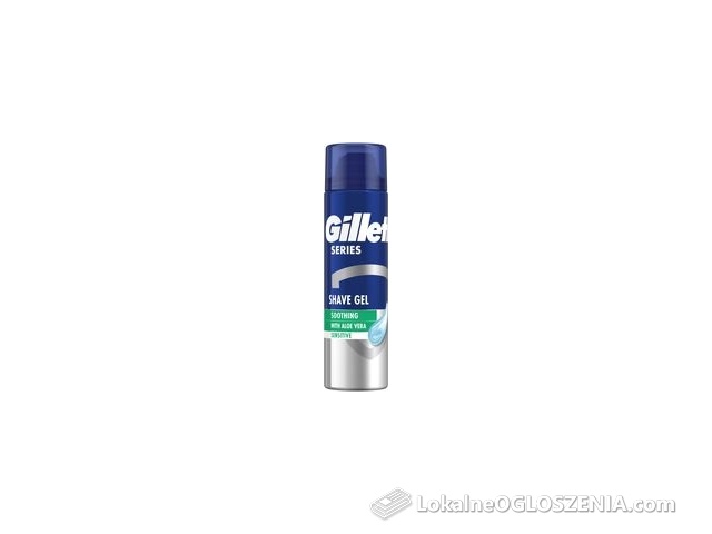 Gillette Series Kojący żel do golenia z aloesem, 200 ml
