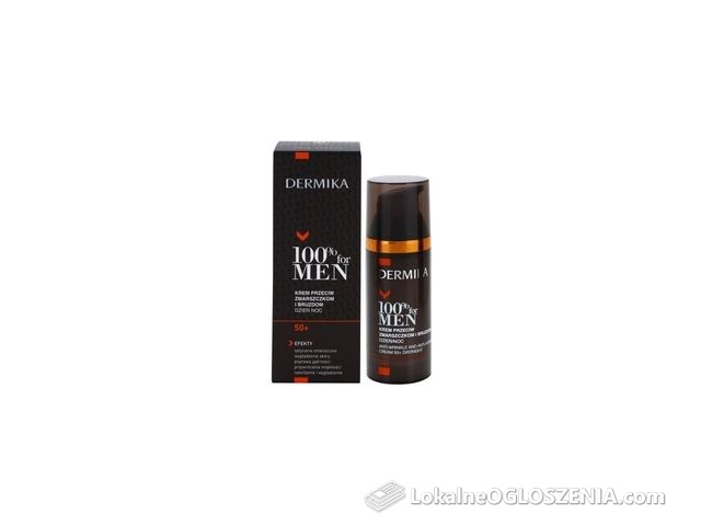 Dermika 100% for men 50+ krem przeciw zmarszczkom i bruzdom dzień/noc 50ml