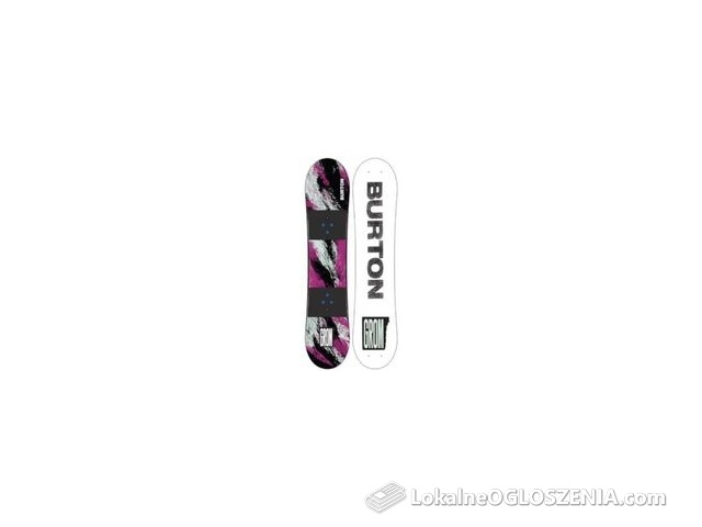 Burton Snowboard Grom Dla Dzieci 22/23 Czarny Fioletowy Biały