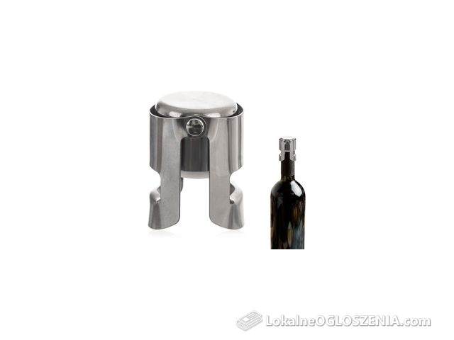 Korek zatyczka do wina musującego i szampana stalowa