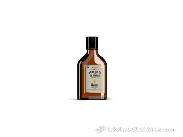 Hiskin Men Whisky Żel Do Mycia Ciała I Szampon Włosów Brody 3W1 Honey 330ml