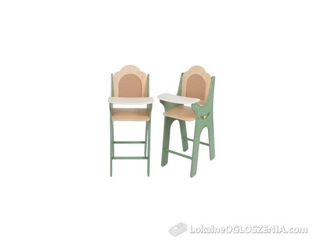 Classic World Drewniane Krzesełko Vintage Do Karmienia Dla Lalek