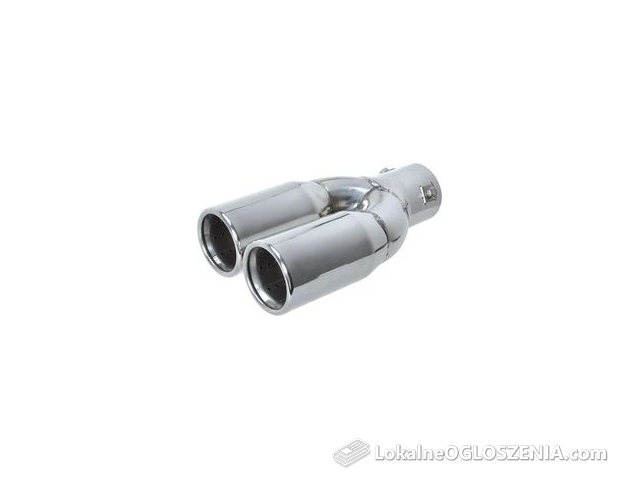 Końcówka Tłumika Podwójna Inox Nierdzewka Dwururka