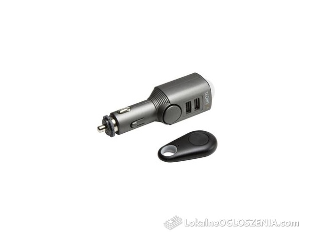 Technaxx Alarm samochodowy z 2 portową ładowarką USB TX-100 (4743)
