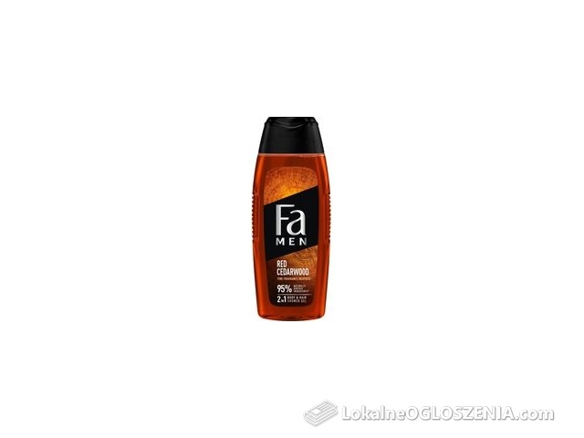 Fa Men Red Cedarwood żel pod prysznic z formułą 2w1 o zapachu nut drzewnych czerwonego cedru 400ml