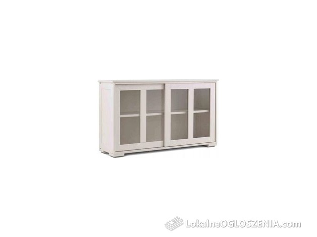 Costway Szafka Komoda Z Przesuwanymi Drzwiami 7937624