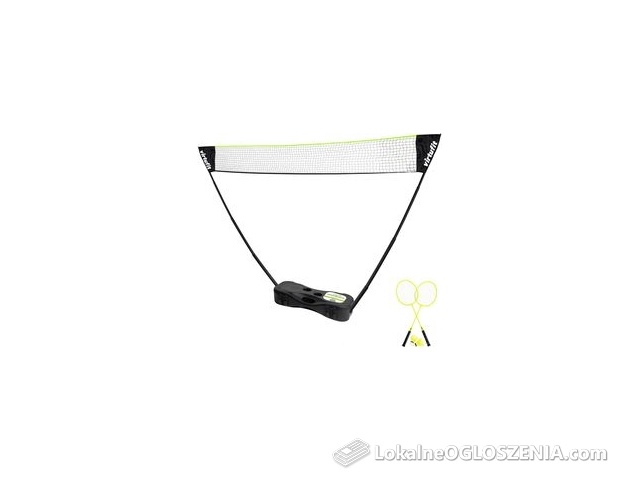 Virtufit Zestaw Do Badmintona I Tenisa 2 W 1 Zestawie Walizka Rakiety Czarne