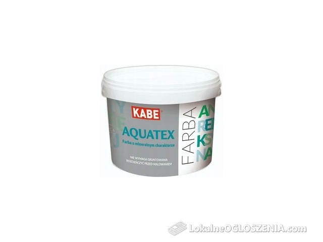 Kabe Aquatex Farba Krzemianowa Biała 3L
