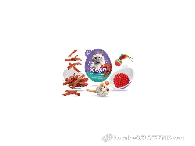 Joy&Toy Joy&Toy Cat Jajko Niespodzianka Tuńczyk Zabawka 2W1 Dla Kota