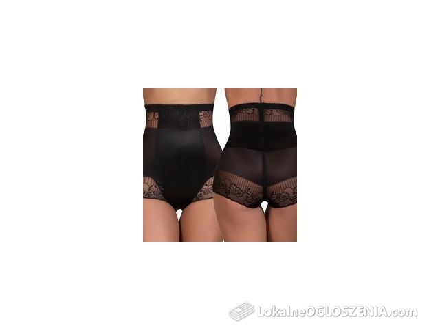 Mocno Wyszczuplające majtki damskie Modelujące z koronką Korygujące