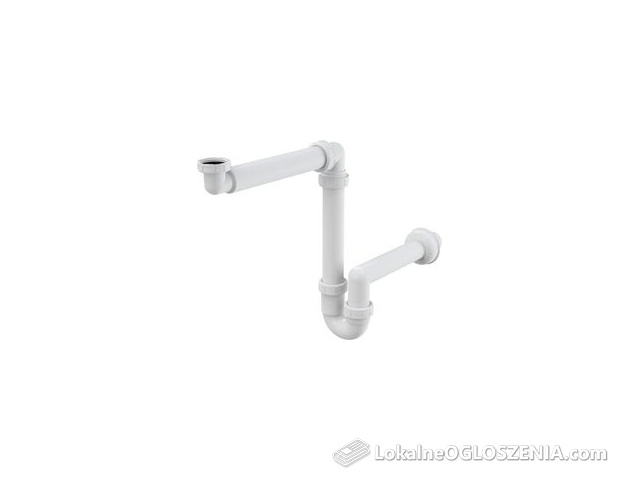 Alcaplast Syfon umywalkowy oszczędzający miejsce PCV A434