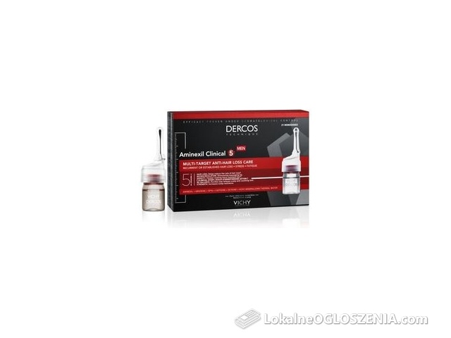 Vichy Dercos Aminexil Clinical 5 Kuracja Przeciw Wypadaniu Włosów Dla Mężczyzn 21x6ml