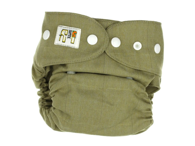 OTULACZ WEŁNIANY - ZŁAMANAZIELEŃ białe napy