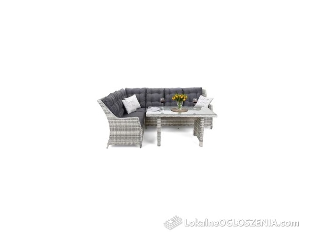 Home&Garden Narożnik Technorattanowy Alicante Light Grey