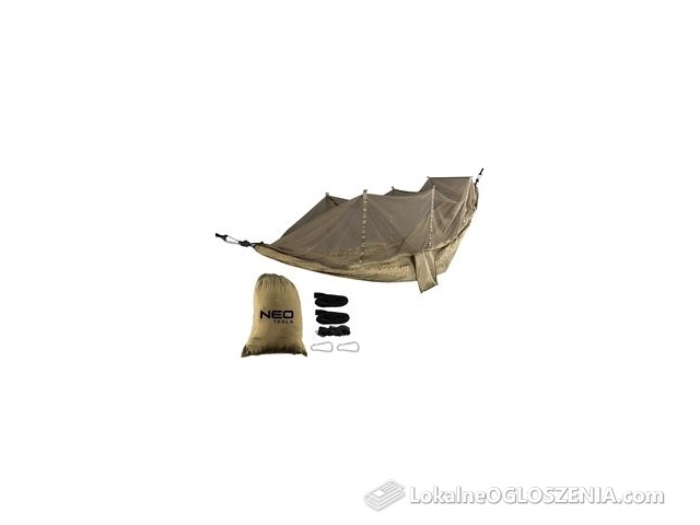 Hamak Turystyczny Z Moskitierą 330X140cm Do 200Kg Neo