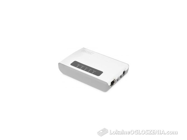 Digitus Serwer Sieciowy Wielofunkcyjny Bezprzewodowy 2-Portowy Usb 2.0 300Mbps (Dn13024)