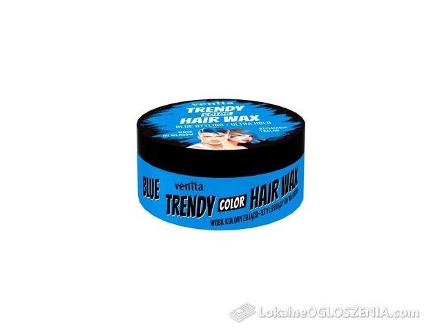 Trendy Color Hair Wax Wosk Koloryzujący Do Włosów Niebieski 150ml  