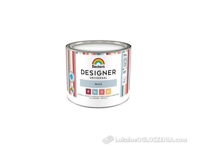 Beckers Designer Emalia Drewno Metal Wave 0,5L