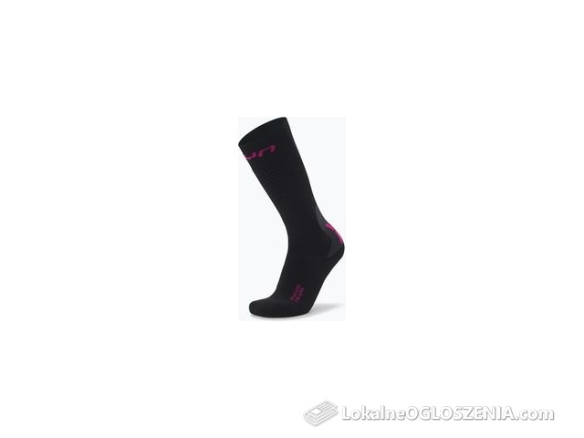 Skarpety narciarskie damskie UYN Ski One Alpine Merino black/pink