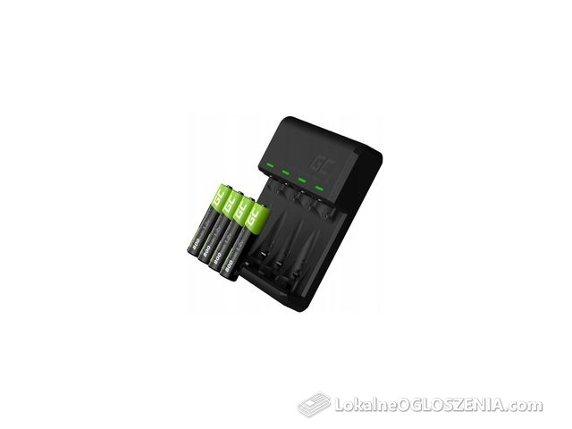 GREEN CELL ŁADOWARKA AA AAA + 4X AKUMULATORKI BATERIE AAA R03
