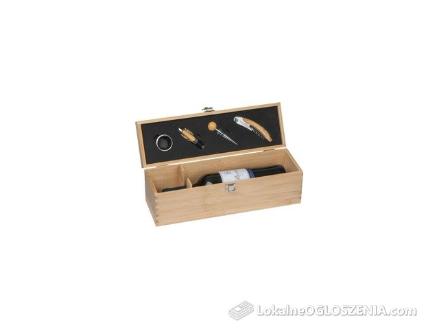 Upominkarnia Skrzynka Na Wino Beżowy 36X11,2X12,3Cm